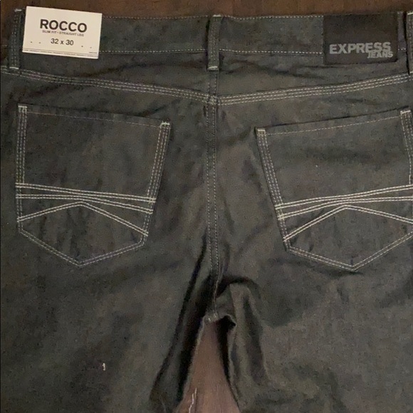 NWT Men Express 32x30 ROCCO Slim Straight Leg - Picture 6 of 11